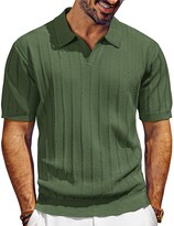 Polo Pj Paul Jones De Punto Con Cuello En V Y Manga Corta Para Hombre - Venta Internacional.