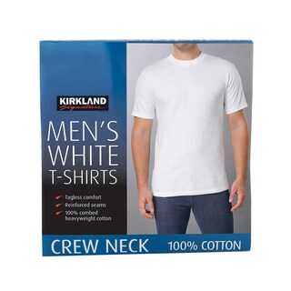 Foto 4 | Foto 4 | Camiseta Kirkland Con Cuello Redondo Para Hombre  Color Blanco  Talla Xl (paquete De 6) - Venta Internacional.