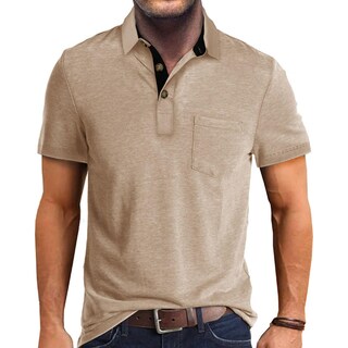 Foto 1 | Foto 1 | Polo Qekoma Classic De Algodón Con Botones Y Botones Para Hombre - Venta Internacional.