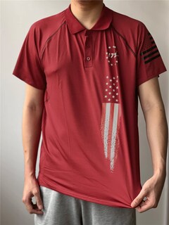 Foto 4 | Foto 4 | Polo Harglesman Para Hombre Quick Dry Performance  Color Rojo  Talla L - Venta Internacional.