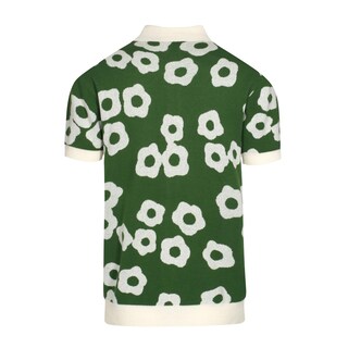 Foto 2 | Foto 2 | Polo Oxknit Con Estampado Floral Vintage De Manga Corta Verde - Venta Internacional.