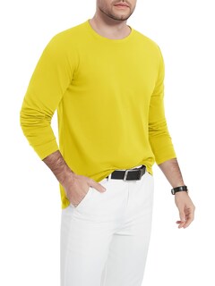 Foto 3 | Foto 3 | Camiseta Magnivit De Manga Larga De Algodón Para Hombre  Color Amarillo - Venta Internacional.