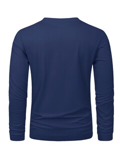 Foto 2 | Foto 2 | Camiseta De Manga Larga De Algodón Para Hombre De Shirt Magnivit Azul Marino - Venta Internacional.