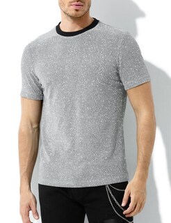 Foto 3 | Foto 3 | Camisa Arjen Kroos De Manga Corta Estilo Disco Con Lentejuelas Brillantes Para Hombre - Venta Internacional.
