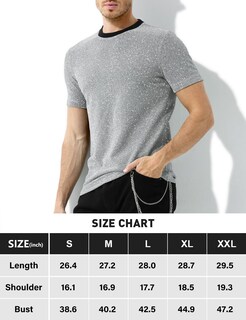 Foto 6 | Foto 6 | Camisa Arjen Kroos De Manga Corta Estilo Disco Con Lentejuelas Brillantes Para Hombre - Venta Internacional.