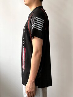 Foto 3 | Foto 3 | Polo Harglesman Para Hombre Quick Dry Tactical 1776 Con La Bandera Estadounidense - Venta Internacional.