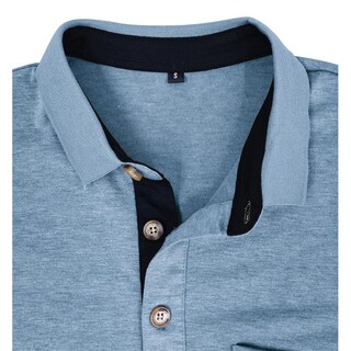Foto 4 | Foto 4 | Polo Qekoma Classic De Algodón Con Botones Y Botones Para Hombre - Venta Internacional.