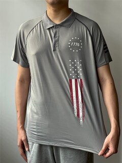 Foto 5 | Foto 5 | Polo Harglesman 1776 Con Estampado De La Bandera Estadounidense Del Día De La Independencia - Venta Internacional.