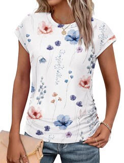 Foto 1 | Foto 1 | Camisetas Sampeel Para Mujer Verano 2025 Manga Corta Cuello Redondo Talla M - Venta Internacional.