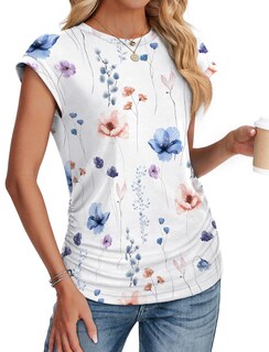 Foto 3 | Foto 3 | Camisetas Sampeel Para Mujer Verano 2025 Manga Corta Cuello Redondo Talla M - Venta Internacional.