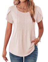 Vestido Tipo Camiseta Zeagoo Para Mujer Cuello Redondo Manga Corta L Color Champán - Venta Internacional.