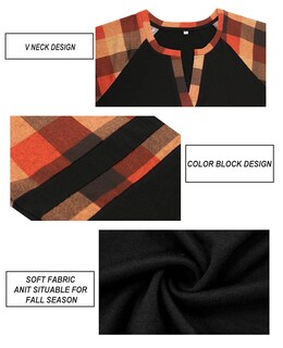Foto 2 | Foto 2 | Camiseta Carcos Para Mujer Talla Grande Cuello En V Color Block 2xl 18 W 20 W - Venta Internacional.