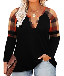 Foto 1 | Foto 1 | Tops De Manga Larga Carcos Talla Plus Raglan 3x Para Mujer - Venta Internacional.