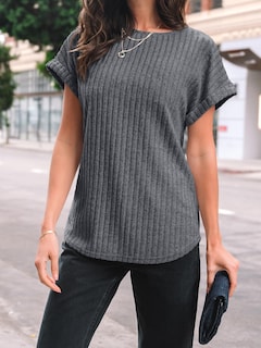 Foto 5 | Foto 5 | Camiseta Tipo Túnica Automet 2025 De Verano De Manga Corta Para Mujer - Gris S - Venta Internacional.