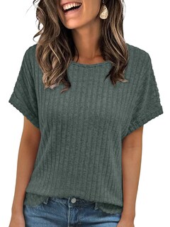 Foto 1 | Foto 1 | Camiseta Tipo Túnica Automet Para Mujer Verde Manga Corta Verano Talla L - Venta Internacional.