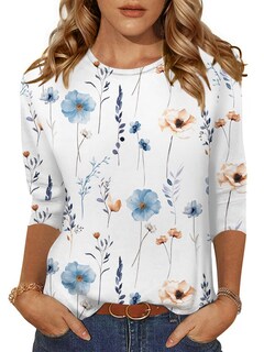 Foto 1 | Foto 1 | Camisa Zeagoo Túnica Holgada Con Estampado Floral De Verano Para Mujer - Venta Internacional.