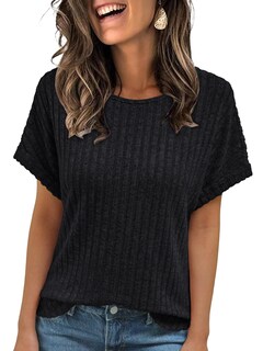 Foto 1 | Foto 1 | Jersey Tipo Túnica Automet De Verano De Manga Corta Para Mujer Color Negro 3xl - Venta Internacional.