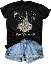 Camiseta Vilove Magical Believe In Magic Para Mujer Negra - Venta Internacional.