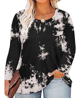 Foto 1 | Foto 1 | Túnica Tiyomi Talla Grande Para Mujer Con Cuello Redondo Y Manga Larga - Venta Internacional.