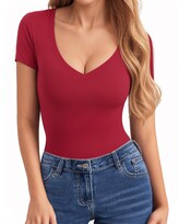 Tops Clozoz De Manga Corta Y Manga Larga Con Cuello En V Para Mujer - Venta Internacional.