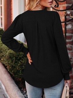 Foto 4 | Foto 4 | Top Tipo Túnica Roselinlin Para Mujer Manga Larga Cuello En V Estampado Floral - Venta Internacional.