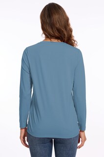 Foto 4 | Foto 4 | Camiseta Neyouqe Para Mujer Manga Larga De Otoño Azul Xl - Venta Internacional.