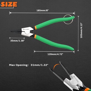 Foto 6 | Foto 6 | Alicates Con Cierre Tipo Anillo Speedwox Punta Angular Especial 20 Cm - Venta Internacional.