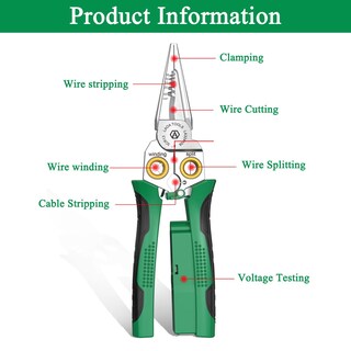 Foto 2 | Foto 2 | Herramienta Para Electricistas  Pelacables Y Comprobador De Voltaje  8 En 1 - Venta Internacional.