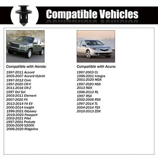 Foto 6 | Foto 6 | Pinzas De Retención Tipo Empujón Para Parachoques 20 Unidades Para Honda Cr-v Accord - Venta Internacional.