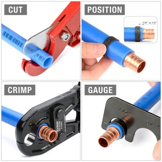 Foto 4 | Foto 4 | Herramienta De Crimpado Icrimp Pex Combo De 1/2 Pulgada Y 3/4 Pulgadas Con Manómetro - Venta Internacional.