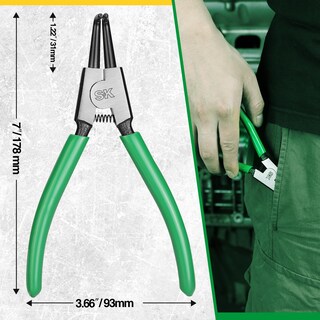 Foto 3 | Foto 3 | Alicates Snap Ring Sk De 7 Pulgadas Con Mordaza Doblada 90° - Venta Internacional.