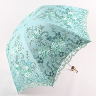 Foto 3 | Foto 3 | Sombrilla Umbrella Honeystore Diseño Vintage Con Encaje Uv Color Azul - Venta Internacional.