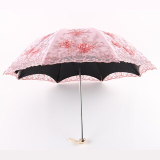 Foto 4 | Foto 4 | Sombrilla Umbrella Honeystore Con Encaje Uv Diseño Vintage Color Rosa - Venta Internacional.
