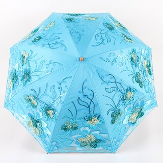 Foto 2 | Foto 2 | Sombrilla Umbrella Honeystore Con Encaje Para Bodas Y Rayos Uv 1812 Color Azul - Venta Internacional.