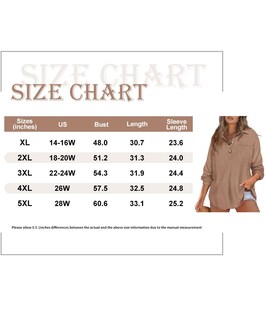 Foto 7 | Foto 7 | Top Ritera Henley De Punto Gofrado Con Cuello En V Talla Grande Marrón Xl - Venta Internacional.