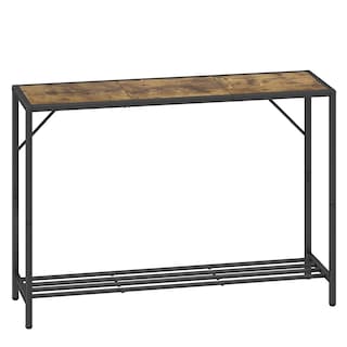 Foto 1 | Foto 1 | Mesa Consola Laatooree Industrial De 41 7 Cm Con Estante Color Marrón Rústico - Venta Internacional.