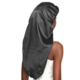 Foto 5 | Foto 5 | Gorro De Dormir Awefeel Con Trenzas Largas Satén Color Negro Gigante - Venta Internacional.