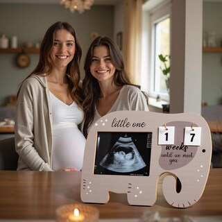 Foto 3 | Foto 3 | Marco De Imágenes De Ultrasonido Werkasi Sonogram Countdown Weeks - Venta Internacional.