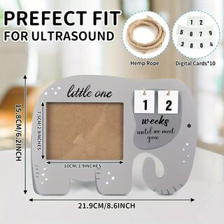 Foto 4 | Foto 4 | Marco De Imágenes De Ultrasonido Werkasi Sonogram Countdown Weeks - Venta Internacional.