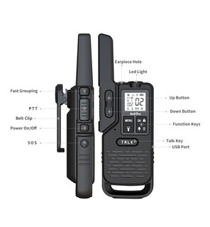 Foto 7 | Foto 7 | Walkie Talkies Belfone De Largo Alcance 20 Canales Ip54 Resistentes Al Agua - Venta Internacional.