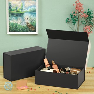 Foto 7 | Foto 7 | Caja De Regalo Ryddoy Negra De 24 X 15 X 7 5 Cm Con Cierre Magnético - Venta Internacional.