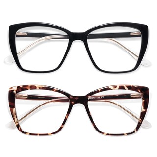 Foto 1 | Foto 1 | Gafas De Lectura Con Luz Azul Amomoma Trendy Tr90 De Gran Tamaño - Venta Internacional.