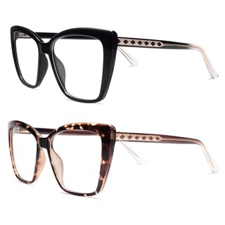 Foto 3 | Foto 3 | Gafas De Lectura Con Luz Azul Amomoma Trendy Tr90 De Gran Tamaño - Venta Internacional.