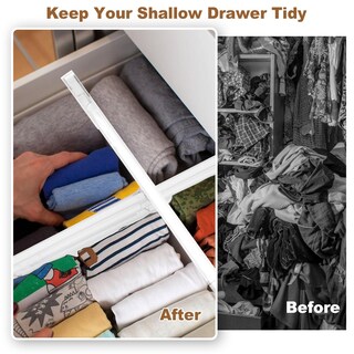 Foto 2 | Foto 2 | Separadores De Cajones Cokihom De 4 Cm De Alto 10 A 17 Cm Ampliables Paquete De 8 - Venta Internacional.