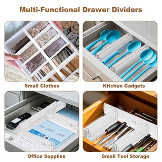 Foto 6 | Foto 6 | Separadores De Cajones Cokihom De 4 Cm De Alto 10 A 17 Cm Ampliables Paquete De 8 - Venta Internacional.