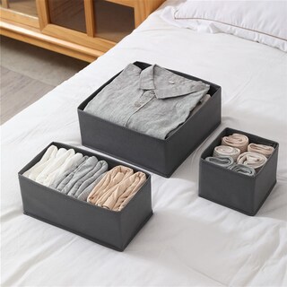 Foto 5 | Foto 5 | Set Organizador De Cajones Bructhun Underwear Gris Claro X4 - Venta Internacional.