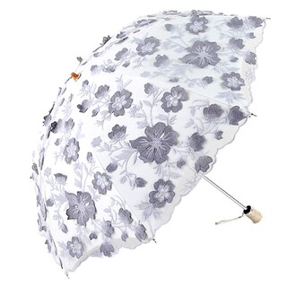 Foto 1 | Foto 1 | Sombrilla Solar Umb2001 Con Encaje Uv Diseño Vintage De Honeystore Color Gris - Venta Internacional.