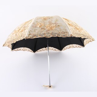 Foto 4 | Foto 4 | Paraguas Honeystore Vintage Lace Con Protección Solar Uv Color Amarillo - Venta Internacional.
