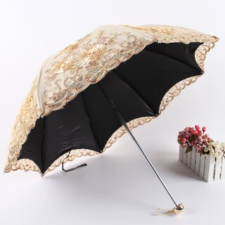 Foto 5 | Foto 5 | Paraguas Honeystore Vintage Lace Con Protección Solar Uv Color Amarillo - Venta Internacional.