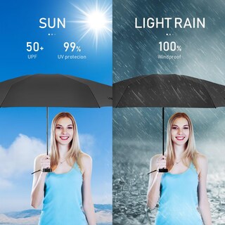 Foto 4 | Foto 4 | Paraguas Leagera Compact Travel Con Funda Ligera Negra - Venta Internacional.